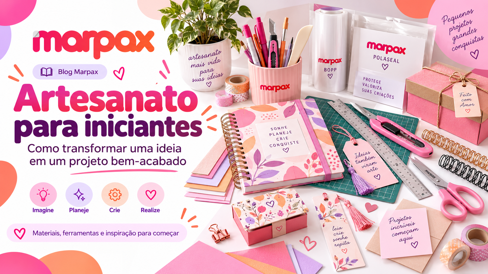 Artesanato para iniciantes: como transformar uma ideia em um projeto bem-acabado