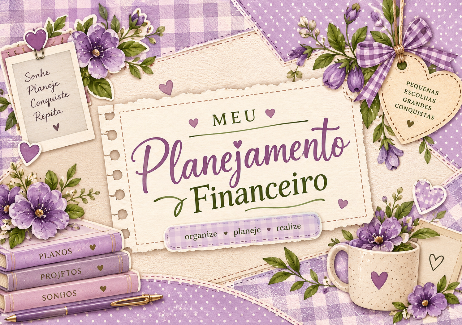 Capa do arquivo Controle Financeiro – Planner de Organização Financeira
