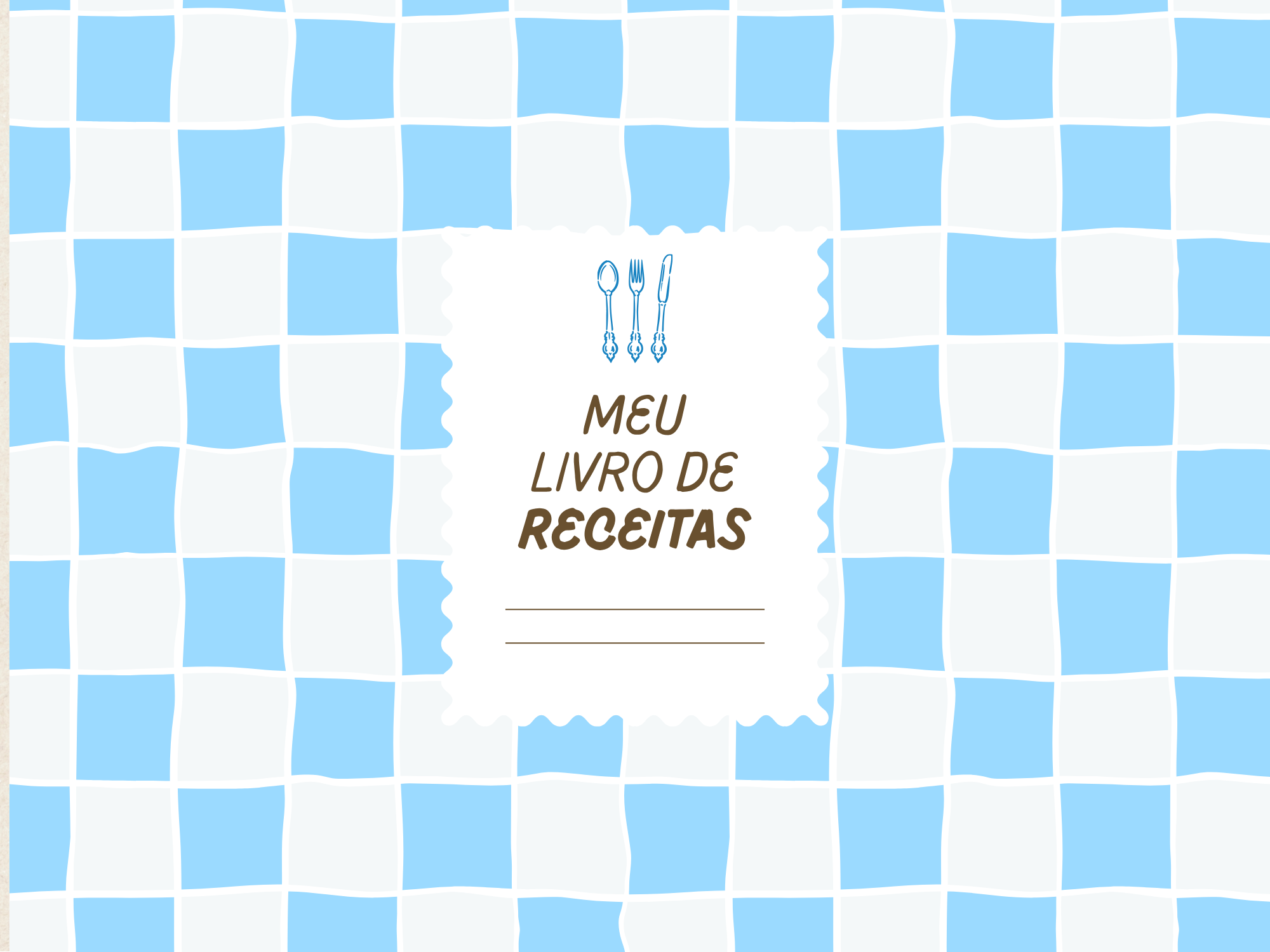 Capa do arquivo Livro de Receitas Azul