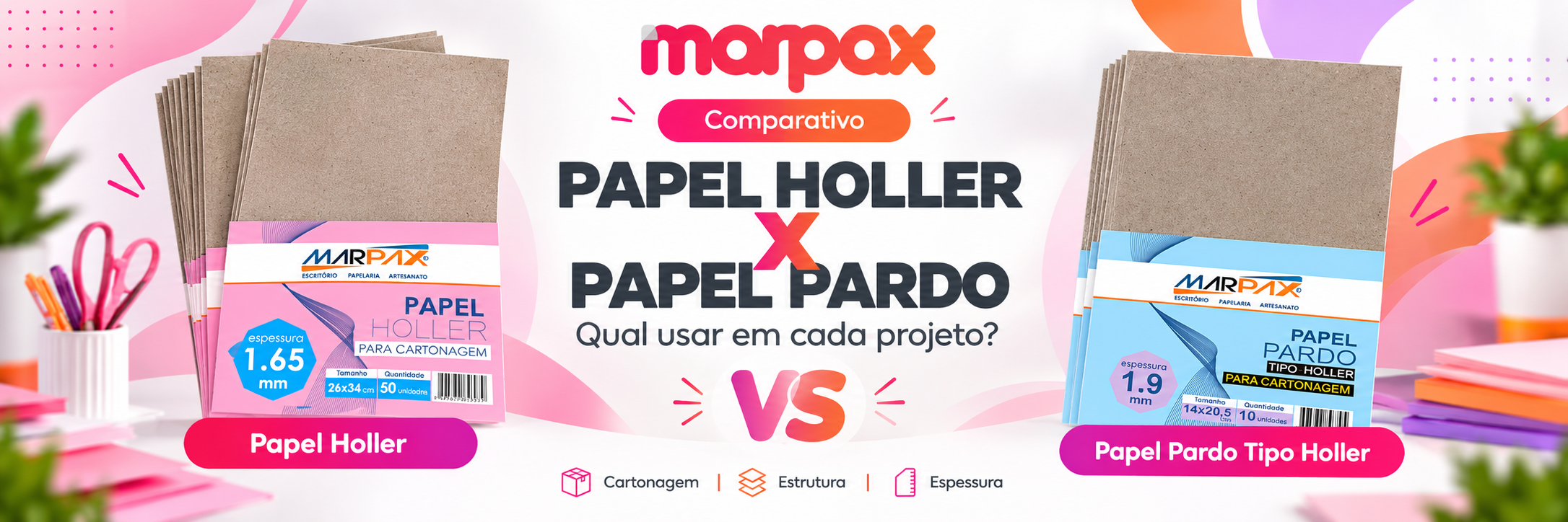 Papel Holler, Paraná e pardo: qual usar?